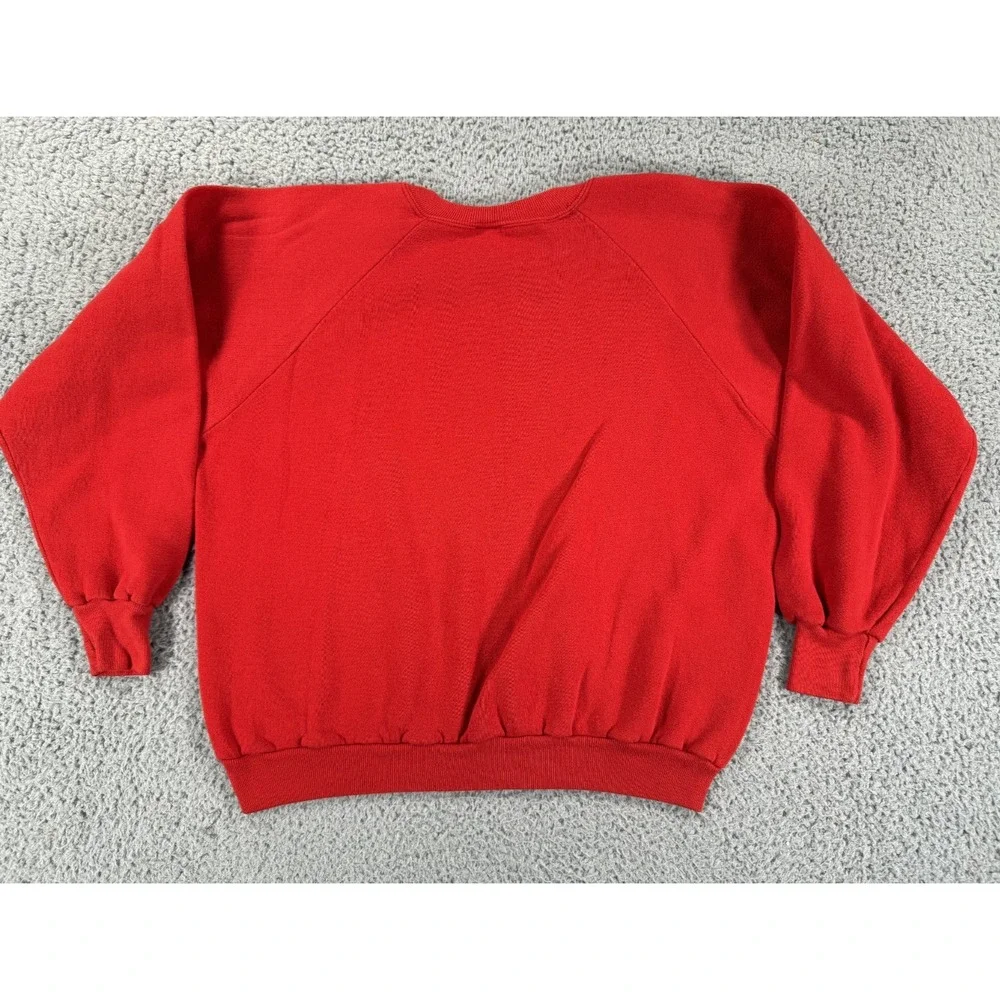 Vintage University Of Oklahoma Sweatshirt Adult Large Red Sooners 80s Retro Logo